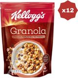 Kellogg's Granola Çikolata ve Fındıklı Tahıl Gevreği 340 gr - (12 Adet)