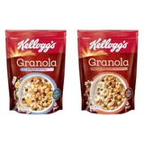 Kellogg's Granola Meyveli 340 Gr ve Kellogg's Granola Çikolata Parçacıklı ve Fındıklı 340 Gr,%44 Yulaf içerir,Lif Kaynağı,%11 Belçika Çikolata Parçaları,Antioksidan içerir,Kahvaltılık Gevrek,Müsli