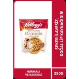 KELLOGG'S ŞEKER İLAVESİZ GRANOLA HURMALI VE BADEMLİ 250 GRAM,%43 YULAF İÇERİR, LİF KAYNAĞI