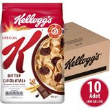 Kellogg's Special K Bitter Çikolatalı Kahvaltılık Tam Buğday Ve Pirinç Gevreği 400 gr x 10 Adet, Tam Tahıllı