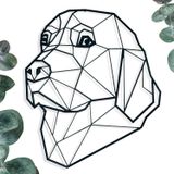 keluly Labrador Retriever. Metal heykel. Duvar süsü, poster, hediyelik eşya, dekorasyon, poster, kurtarma köpeği, hizmet, terapi ve arama, arkadaşlar ve çift için hediye.