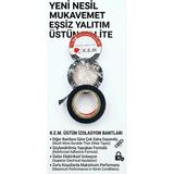 Kem K.e.m. Pvc Izole Elektrik Bantı - Yüksek Mukavemetli Yalıtım ve Izolasyon Bandı - 0.13MM x 19MM x 10M Siyah