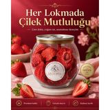 Kemal Ağa 1947 Çilek Kuru Meyve Cipsi - Dondurularak Kurutulmuş Freeze Dried Çıtır Çilek - 1 Adet