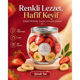 Kemal Ağa 1947 Muz ve Çilek Kuru Meyve Cipsi - Dondurularak Kurutulmuş Freeze Dried Çıtır Muz ve Çilek - 1 Adet