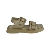 Kemal Tanca 862 M-141-1 Bej Kadın Hakiki Deri Sandalet