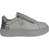 Kemal Tanca 877 111-5 Kadın Hakiki Deri Spor Ayakkabı & Sneaker - Beyaz - Gümüş