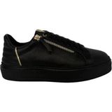 Kemal Tanca 877 111-5 Kadın Hakiki Deri Spor Ayakkabı & Sneaker - Siyah - Gold