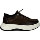 Kemal Tanca 883 6007 Erkek Hakiki Deri Spor Ayakkabı & Sneaker - Kahverengi - Nubuk