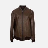 Kemal Tanca Erkek Deri Mont 01 - 3XL - Koyu Taba