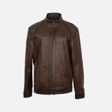 Kemal Tanca Erkek Deri Mont 05 - Koyu Taba - 2XL