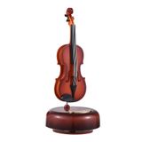 Keman Müzik Kutusu Klasik Kurmalı Müzik Kutusu Dönen Müzik Kutusu Döner Taban Telli Müzik Aleti Minyatür Replika Artware Noel Doğum Günü Hediyesi Sevgililer Günü Anneler Günü Babalar Günü