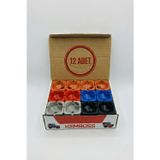 KEMBOSS Araç İçi Çakmaklıklı Küllük 12 Adet Toptan Oto Küllük Seti 9x8 cm