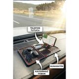 KEMBOSS N10 Store Araç Içi Torpido Kaydırmaz Ped Telefon Tutucu Numaratör Organizer Torpido Organizer