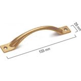Kemer Antik Sarı 140 mm Kulp Lüks Country Mutfak Mobilya Dolap Çekmece Kulpu