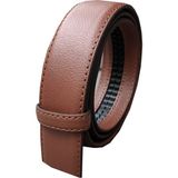 Kemer Dünyası Otomatik Deliksiz Kemerler Için Tokasız Erkek Kemer (Sadece Kemer) - 110 cm - Taba