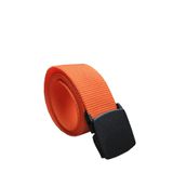 Kemer Dünyası Unisex Anti Alerjik Plastik Tokalı Taktikal Tarz Bez Kemer (TURUNCU, 115 CM)
