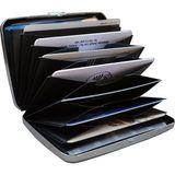 Kemer Dünyası Unisex Metal Gümüş Desenli 10 Bölmeli Kartlık Cüzdan Şık Tasarım ve Kaliteli Malzeme