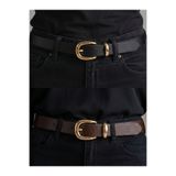 Kemerix %100 Hakiki Deri 2'li Set Kadın Takım Tokalı 2.8 cm Jean Kemeri Pantolon Kemeri