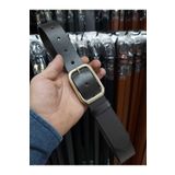 Kemerix %100 Hakiki Deri Gold Tokalı Kadın Acı Kahve Kemer