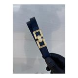 Kemerix %100 Hakiki deri ince gold tokalı lacivert kadın kemer