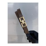 Kemerix %100 Hakiki deri ince gold tokalı vizon kadın kemer