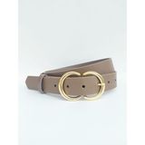 Kemerix Kadın Gold Tokalı Kemer 0098 - 2XL - Vizon