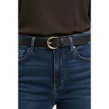 Kemerix Kadın Gold Tokalı Siyah Klasik Kemer Jean Kemeri,Ceket Kemeri,Pantolon Kemeri
