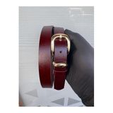 Kemerix%100 Hakiki Deri Bordo Gold Tokalı Kadın Kemer, 3XL Beden