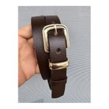 Kemerix%100 Hakiki Deri Gold Tokalı Kadın Acı Kahverengi Kemer, 5XL Beden