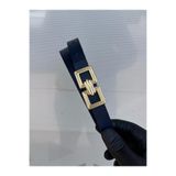 Kemerix%100 Hakiki Deri İnce Gold Tokalı Lacivert Kadın Kemer, XS