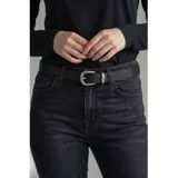Kemerix%100 Hakiki Deri Kadın Eskitme Tokalı Jean Kemeri, 2.8 cm, Siyah, 4XL-5XL