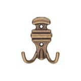 Kemerli Askı, Metal Vestiyer Askısı, 64 Gr, Dolap ve Duvar Askılığı, Antik Sari (Vidalı)