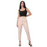 Kemerli Klasik Pantolon (Bej, 44)