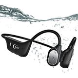 Kemik iletimli kulaklık, açık kulak su geçirmez yüzme kulaklığı, Bluetooth 5.4, dahili MP3 çalar, 16G bellek, açık kulak spor kulaklık, sualtı koşusu, bisiklet ve daha fazla aktivite için