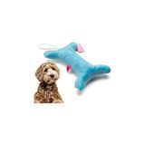 Kemik Peluş Köpek Oyuncağı Çekiştirmeli Diş Kaşıma Diş Sağlığı Büyük Kemik (Mavi)
