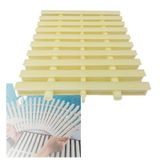 Kemik Renkli Yüzme Havuzu Örtü Izgarası - 2'li Paket 30 x 100 cm, Yer Dışındaki Havuzlar, Verandalar ve Araba Yolları için Dayanıklı Drenaj Izgarası, Taşma ve Drenaj Oluşmasını Önler