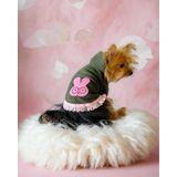 Kemique Greenco Bunny Kapşonlu Sweat Elbise Köpek Kazağı XXL