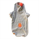 Kemique Grey Orange Rabbit Kapşonlu Sweatshirt Köpek Kıyafeti Köpek Elbisesi 3XL