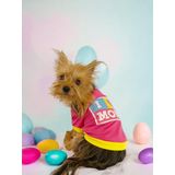 Kemique Hediye Paketli, Anneler Günü, I Love Mom Pink,Oval Yaka Tişört Köpek Kıyafeti,Elbisesi Anneler Günü, Anneye, Anne S