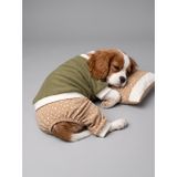 Kemique Latte & Matcha Köpek Rüyası | Pamuklu Köpek Tulumu, Polar Sweatshirt ve Mini Yastık | 3 Parça