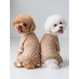 Kemique Latte Sprinkles Köpek Tulumu | Pamuklu Penye Köpek Pijaması | Küçük Irklar İçin | Tüy Dökülmesini Azaltır