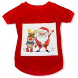 Kemique M Noel Baba ve Rudolph Kedi Tişörtü