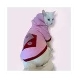 Kemique M Pembe Pink Burgundy Bee Kapşonlu Sweatshirt Kedi Kıyafeti