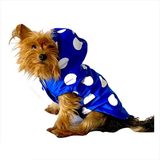 Kemique Mega Dots Blue Yağmurluk Kapşonlu Köpek Yağmurluğu - XL - Mavi