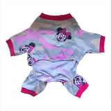 Kemique Mickey Cherry Kamuflaj Penye Tulum Kedi Tulumu Kedi Elbisesi M