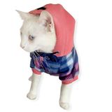 Kemique Mini Suqare Pie Kapşonlu Sweatshirt Ceket Kedi Süeteri Kedi Kıyafeti S