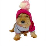 Kemique Pink Amigo Kapşonlu Sweatshirt Köpek Kıyafeti Köpek Elbisesi L