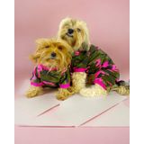 Kemique Pinky Camouflage Penye Tulum Köpek Tulumu Köpek Elbisesi GRİ M
