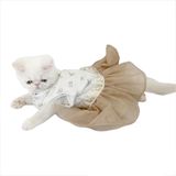 Kemique Sun Cream Tütülü Kedi Elbisesi, Kıyafeti Tutu L