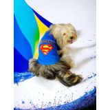Kemique Superman Köpek Tişört Köpek Kıyafeti - S